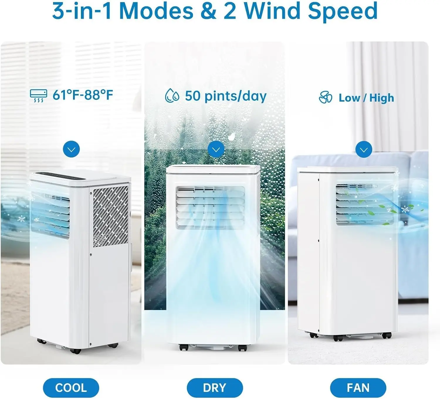 Garvee mobile air conditioner in living room