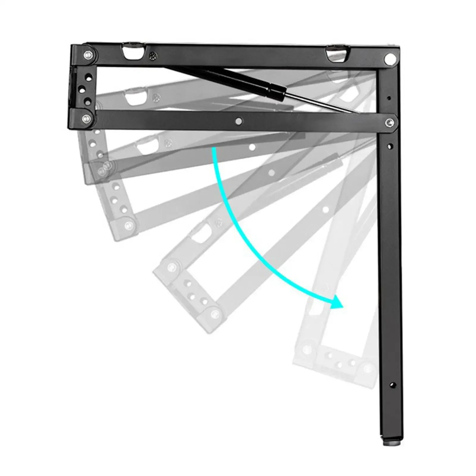 2 Pcs Wall Mounted Folding Shoe Bench Chair Brackets Home Entrances Part Hydraulic Hinge Folding Shoe Changing Stool Accessories