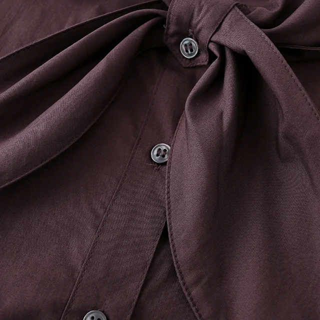 JNLEAOG Faionable Loose Long Sve Scarf irt Women's Clothing Cotton Polyester Blend Easy Care Stand Thin