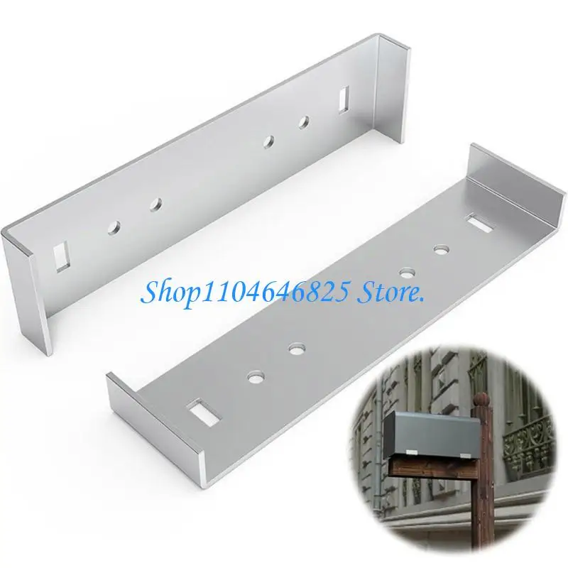2Piece Aluminum Mailbox Support Holder Rack Stands, Heavy Duty Designs Ensures Firm and Mailboxes Against Tilting