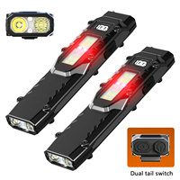 EDC Tactical Torch - Dual Tail Buttons, Independent Controls, Ultra Slim Aluminum Flashlight W/Strobe Mode