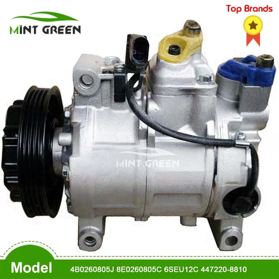 for 6SEU12C Auto AC Compressor For Car Audi A4 A6 For Car VW Polo 8E0260805C 4B0260805J 8E0260805B 4471908680 4471909560