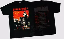 Biohazard band Urban Discipline basic black short sleeve T shirt vtg H5719