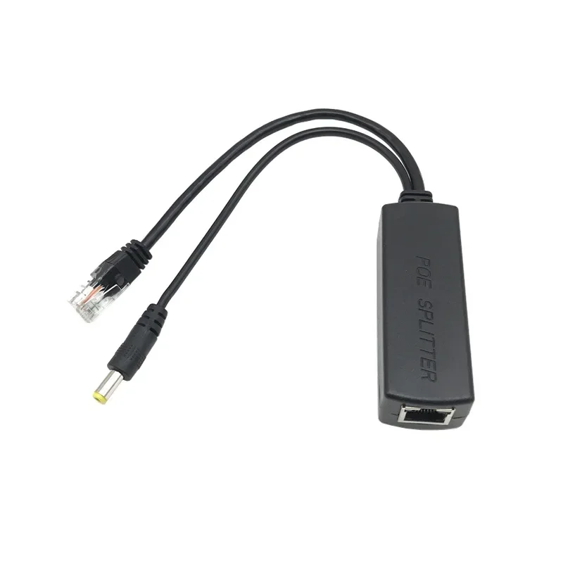 adaptador de divisor power over ethernet poe para camera ip poe isolado ieee8023at 10 m 100m 48v a 12v 01