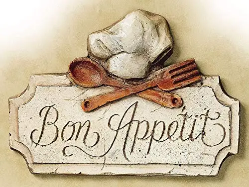 Bon Appetit Shabby-Chic Kitchen Prints Retro Vintage Metal Tin Sign ;