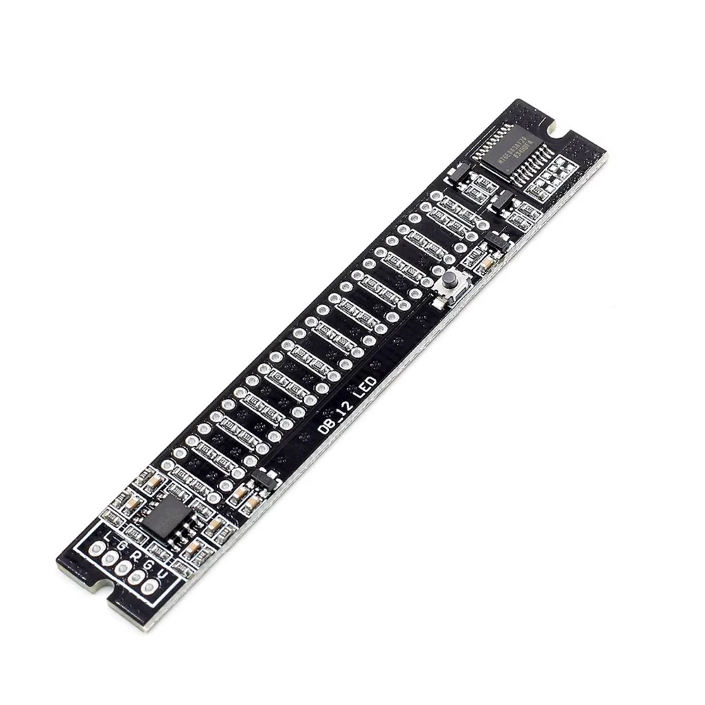 Verstelbare Audio Muziek Vu Niveau Indicator Meter Dual 12 Bit Led Niveau Display Voor Versterker Module Met Agc Modus
