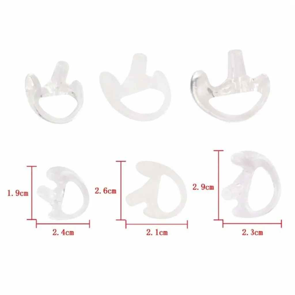 4 Pairs of Replacement earplugs Made of Soft Silicone Eararm for