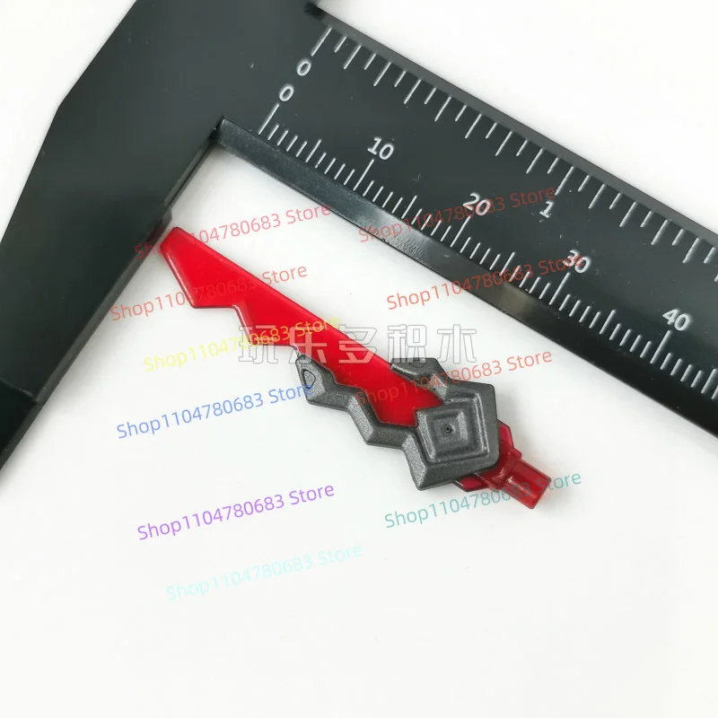 Klocki MOC Miecz Ducha Ognia Figurka Mini Model do Składania Element Dekoracyjny Akcesoria Anime Kolekcjonerska Zabawka Prezent