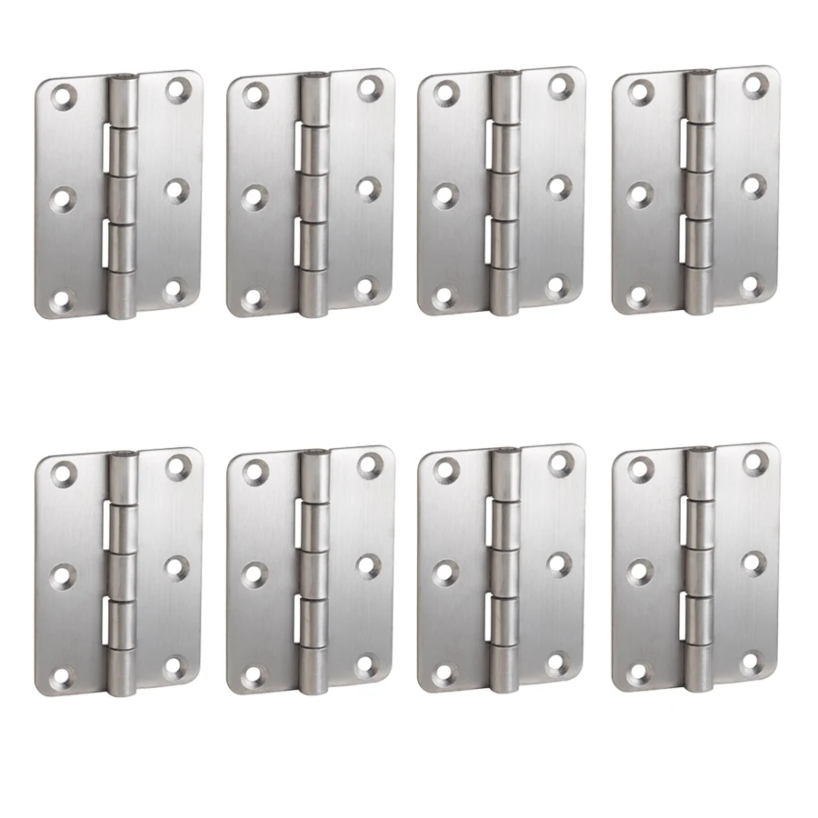 8PCS 304 Stainless Steel Industrial Hinges Distribution Box Machinery Equipment Hinge Switch Electric Cabinet Door Folding Hinge