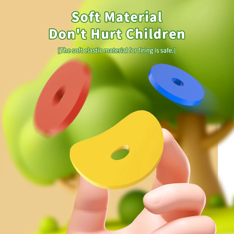 ปืนยิงหัวไช้ยูเอฟโอสำหรับเด็ก, ปืนยิงลูกกระสุนโฟม EVA สำหรับเกมต่อสู้กลางแจ้ง, ของเล่นคลายเครียดแบบอินเทอร์แอคทีฟแสนสนุกสำหรับเด็กๆ