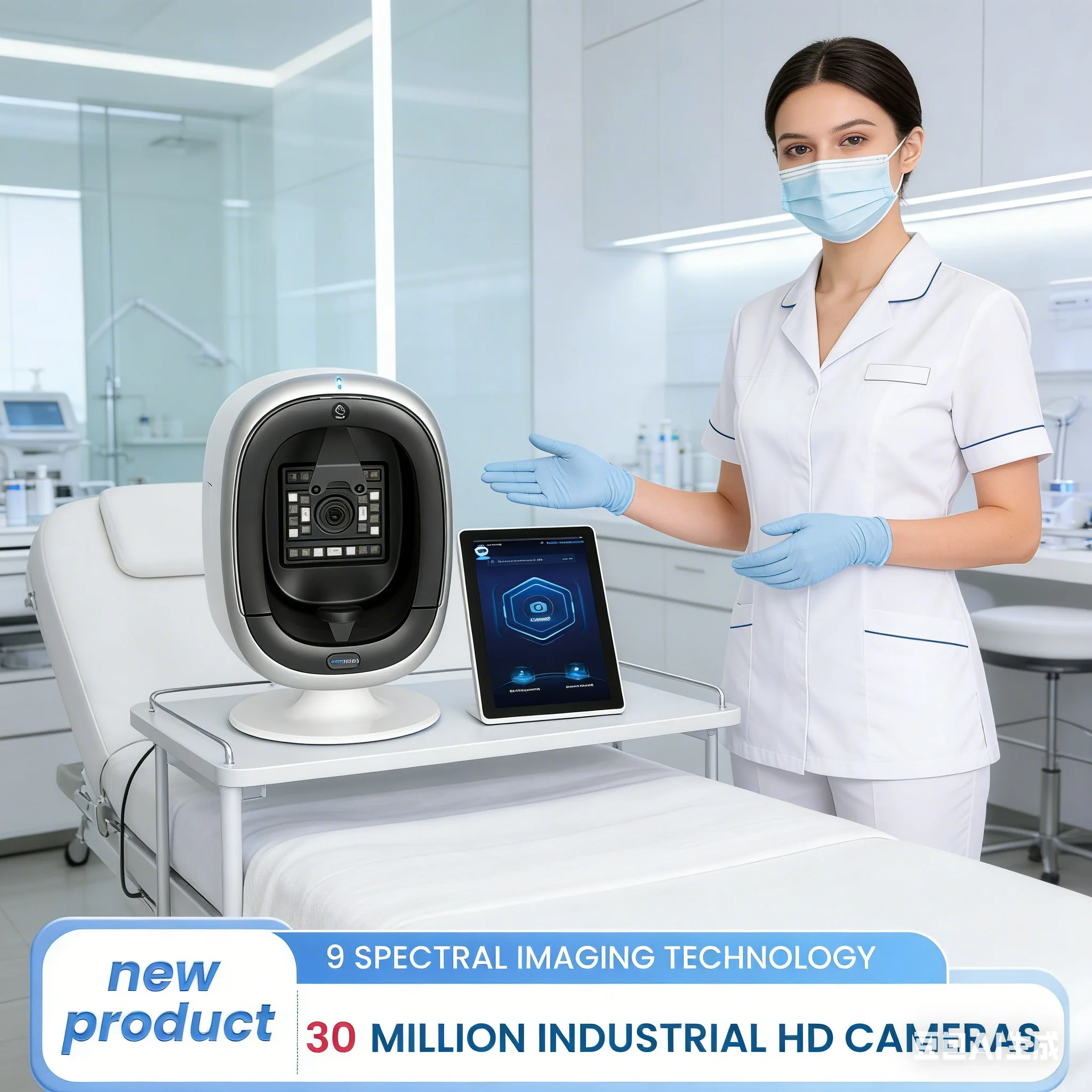 

Профессиональный 3D AI анализатор лица, устройство для анализа прыщей, обнаружение влажности кожи, камера для лица, оборудование для салонов красоты