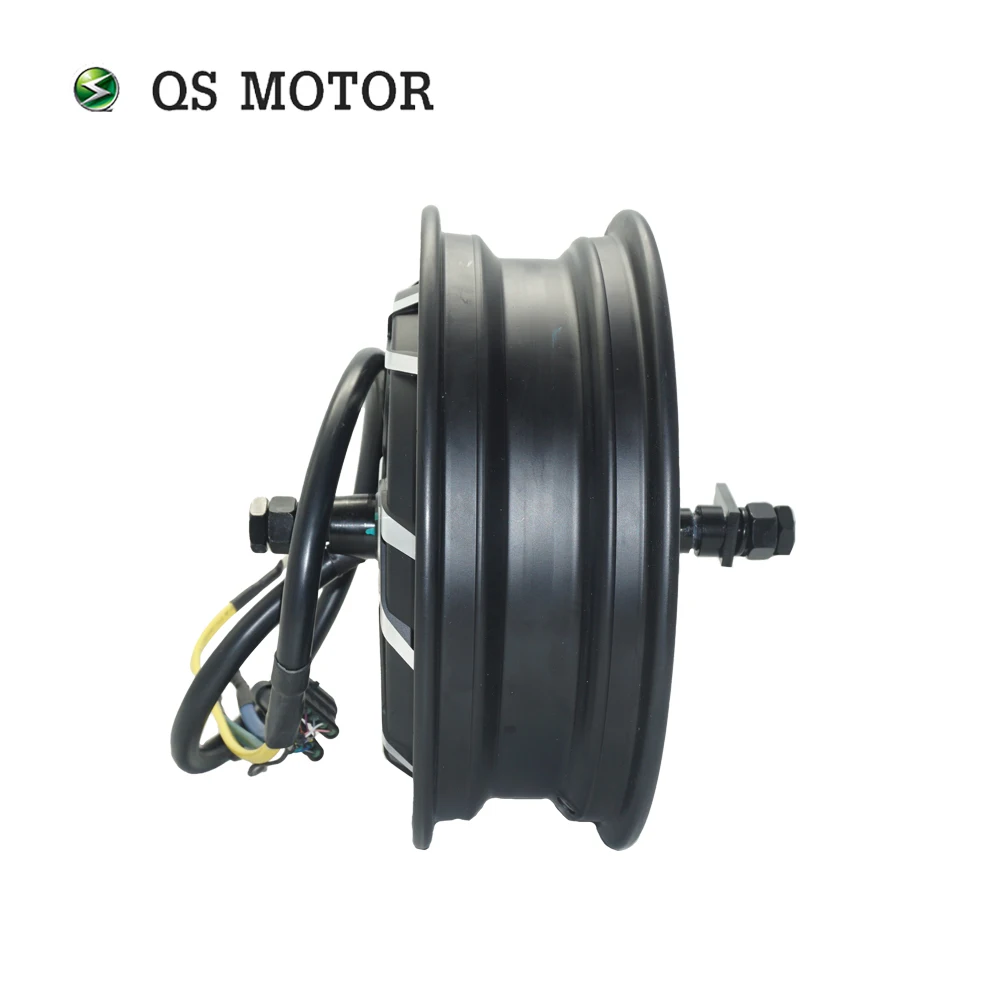 Motore QS 12*3.5 pollici 5000W V4 48 v100kph 72V 150kph motore del mozzo per moto elettrica