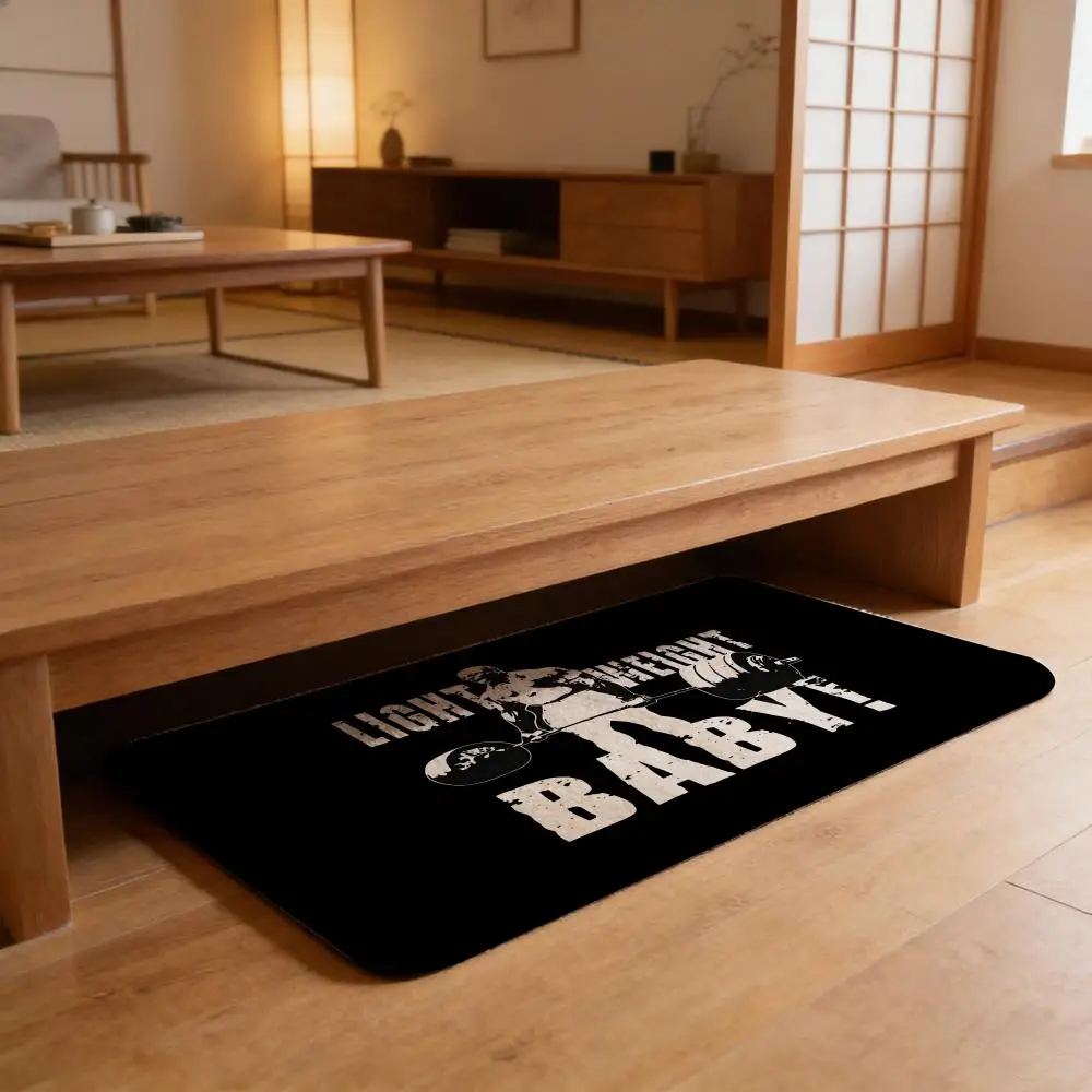 Ronnie Coleman Motivation Gyms Floor Mat Flannel Door Mat Non-Slip Absorbent Washable Indoor Home Rug