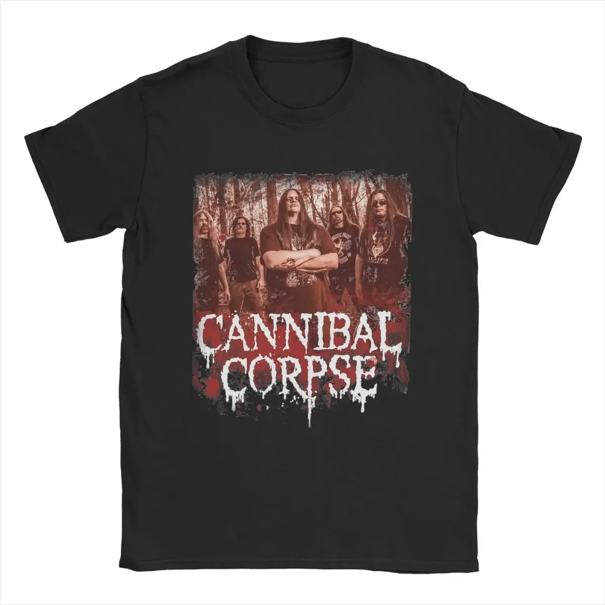 Men's Cannibal Corpse T Shirt Cotton Clothing Funny Short Sleeve Crewneck Tee Shirt Graphic Printed T-Shirt