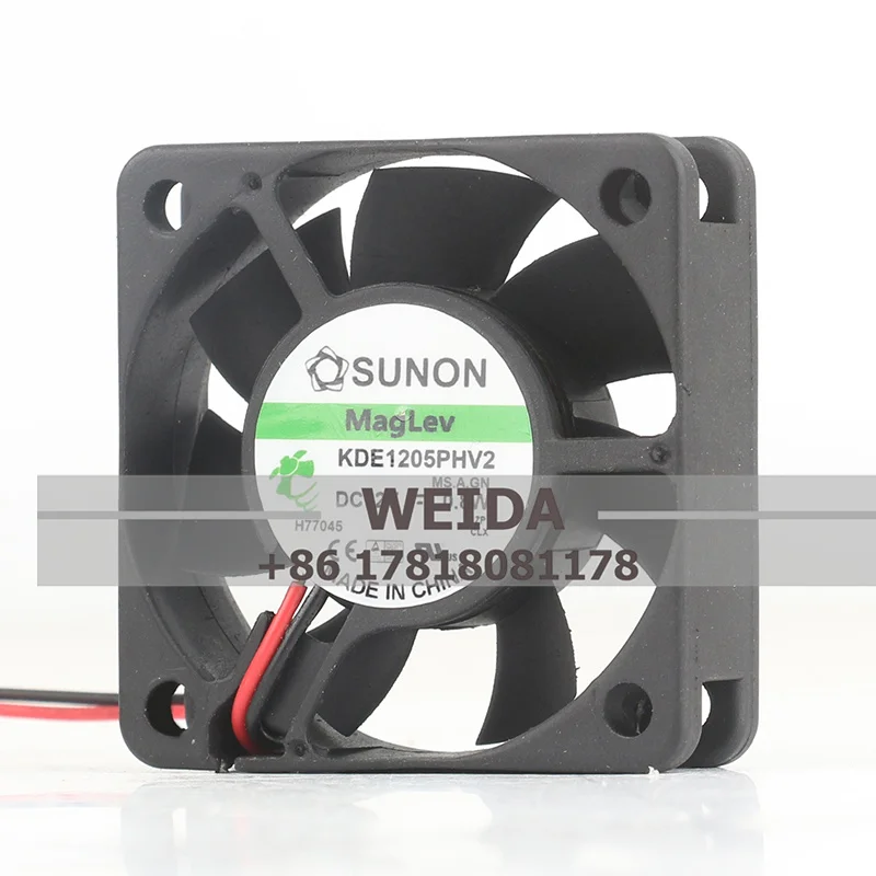 Original SUNON KDE1205PHV2 5015 DC12V 0.8W/1.0W 50x50x15MM magnetic suspension Super quiet cooling fan Chassis fan