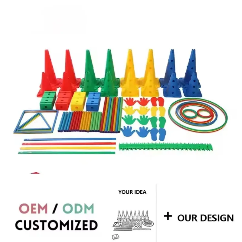 

【Popular】Backyard Game Set 114pcs Multi-functional Sensory Integration Training Set For Kids W01D249