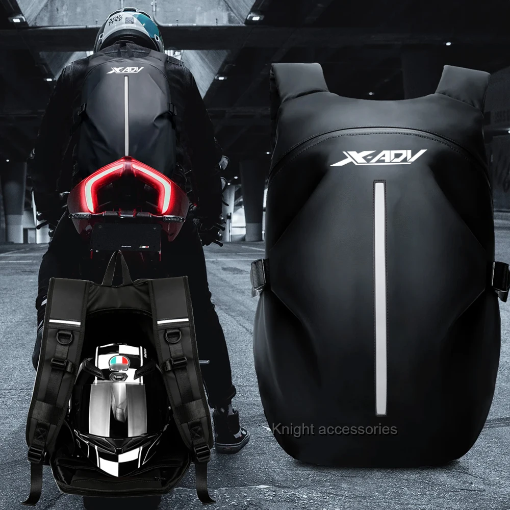 

Large capacity multi-function motorcycle helmet bag waterproof backpack reflective travel bag suitable For XADV750 XADV 750
