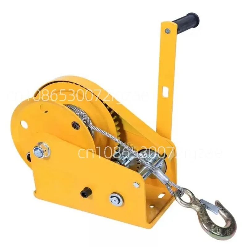 

Two-Way Self-Locking Device Small Manual Winch Mini Wire Rope Winch With Hook Automatic Brake Manual Crane Hoist