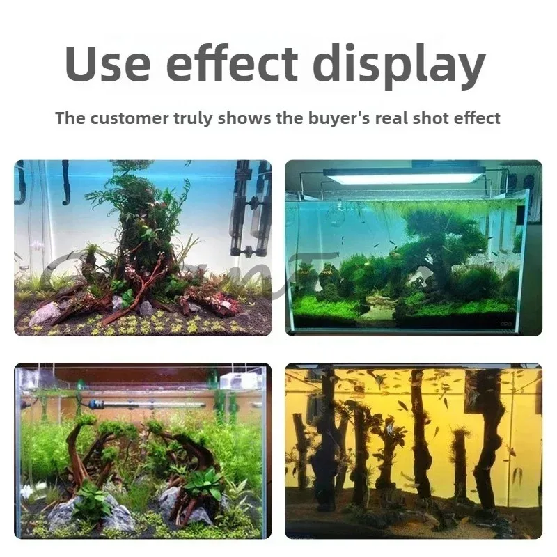 Acrylic fish tank background color gradual change luminous APP control background decoration