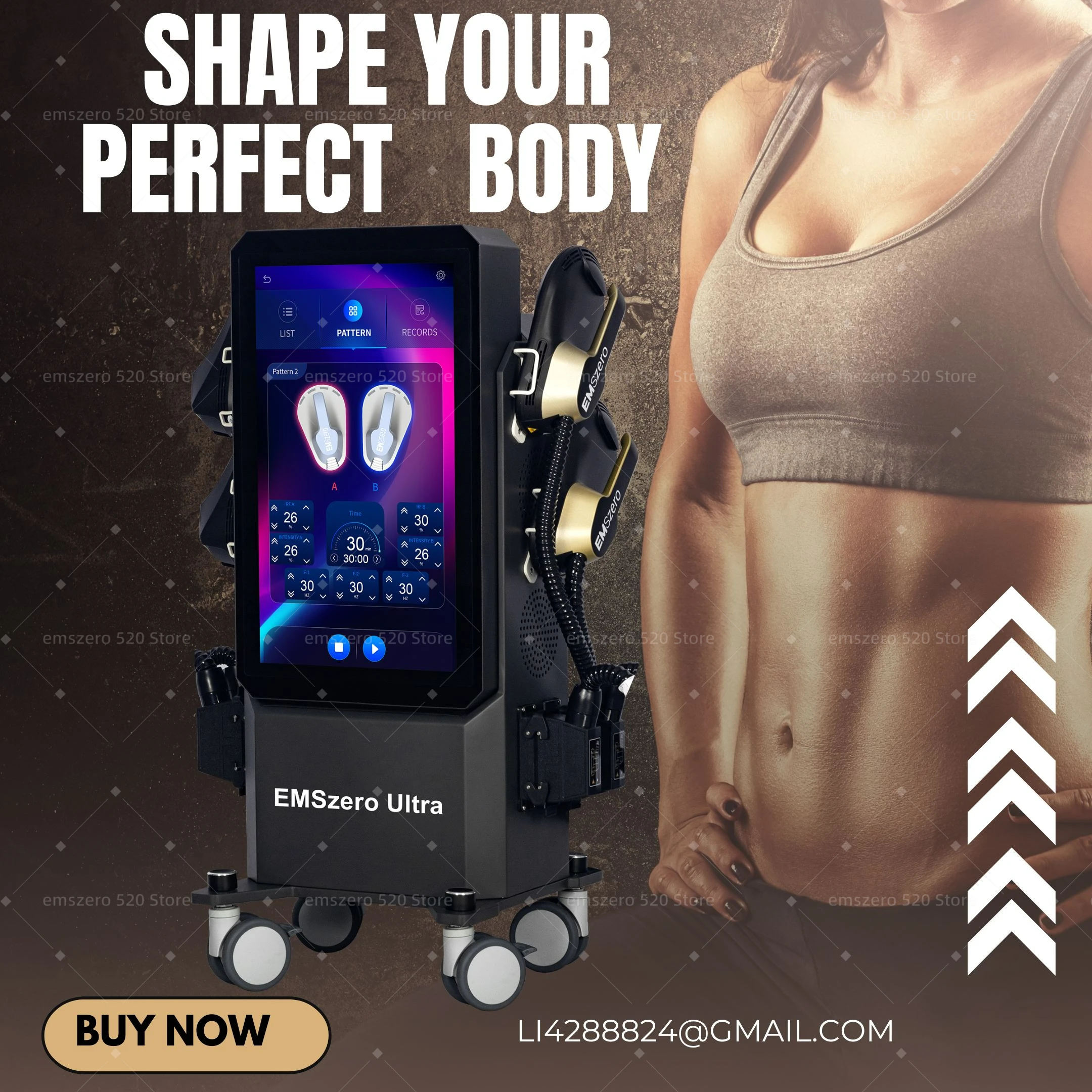 

Emszero Ultra Electromagnetic Body Sculpting Weight Loss Machine Neo Sliming Reduce Fat and Increase Muscle Mass