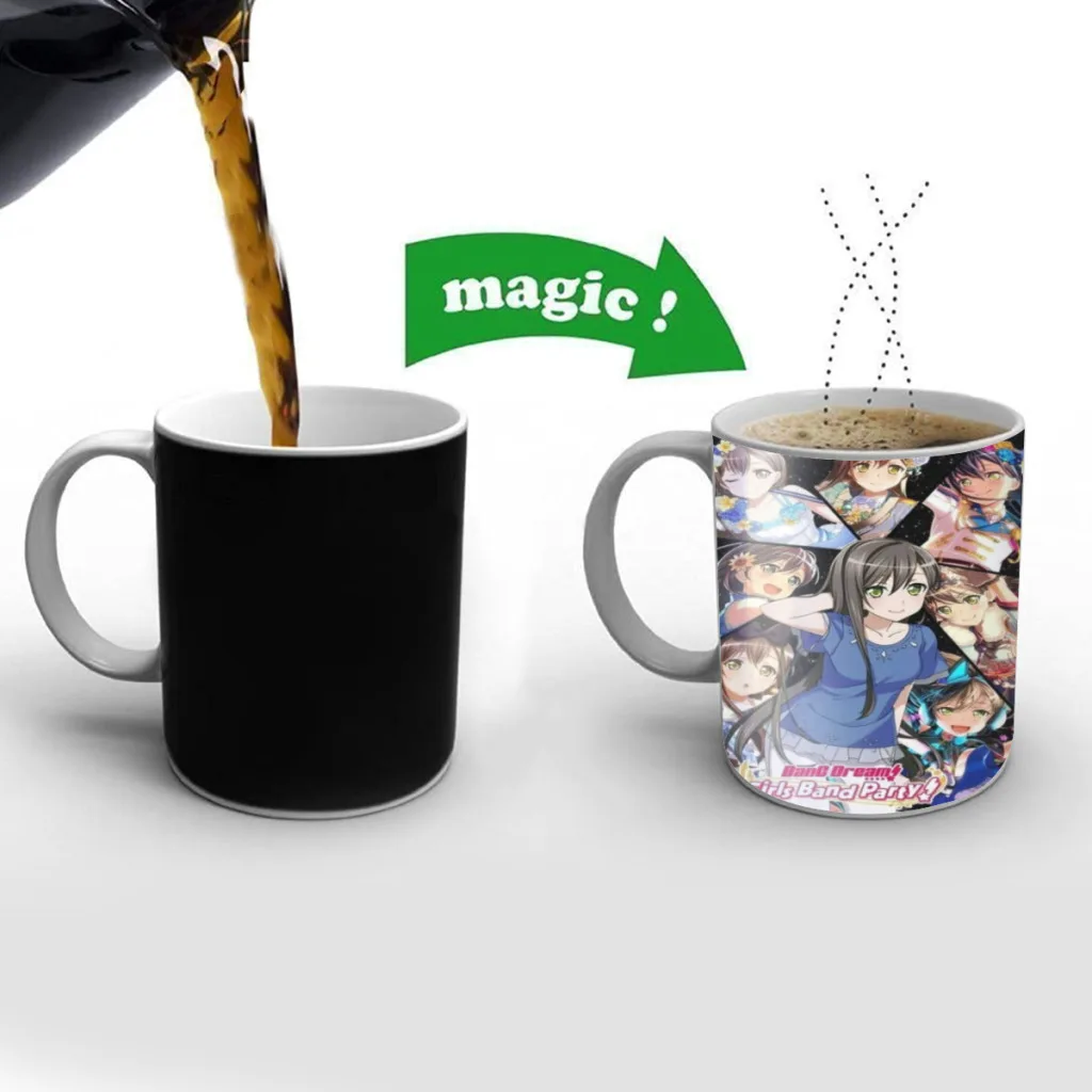 

BanG Dream! It`s MyGO! Free shipping Mug Changing Color Ceramic Coffee Mugs Magic Tea Cup Best Gift