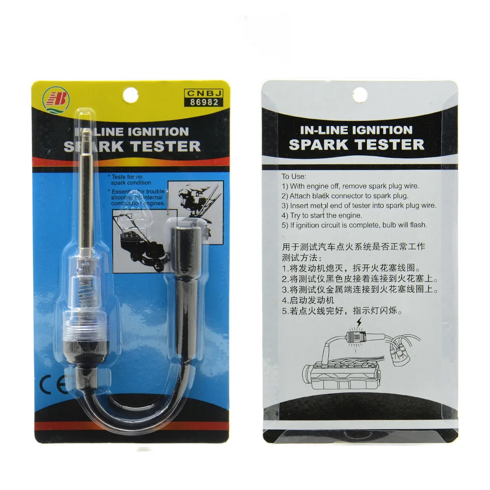 86982 Spark plug ignition tester for automobiles, ignition system tester, detector, spark gauge tester