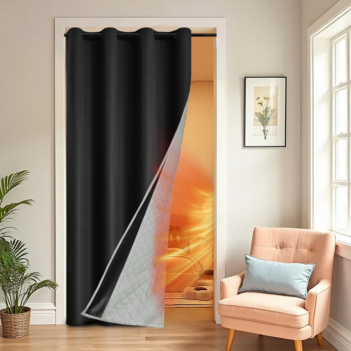 Home Decoration Blackout Curtains Total Privacy Drapes for Bedroom Beautiful Curtains for Living Room Bathroom Accessories