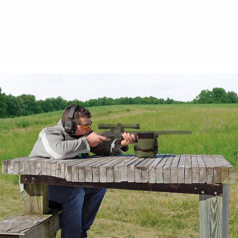 Front & Rear Rifle Target Tactical Bench Unfilled Support Stand Hunting Bag Gun Accessories Hunting Shooting Gun Rest Bag Set 6
