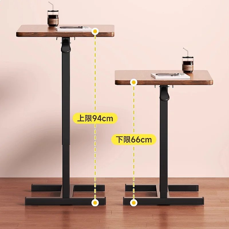 Adjustable Height Movable Computer Desk Compact Portable Sofa Table Foldable Bedside Work Station