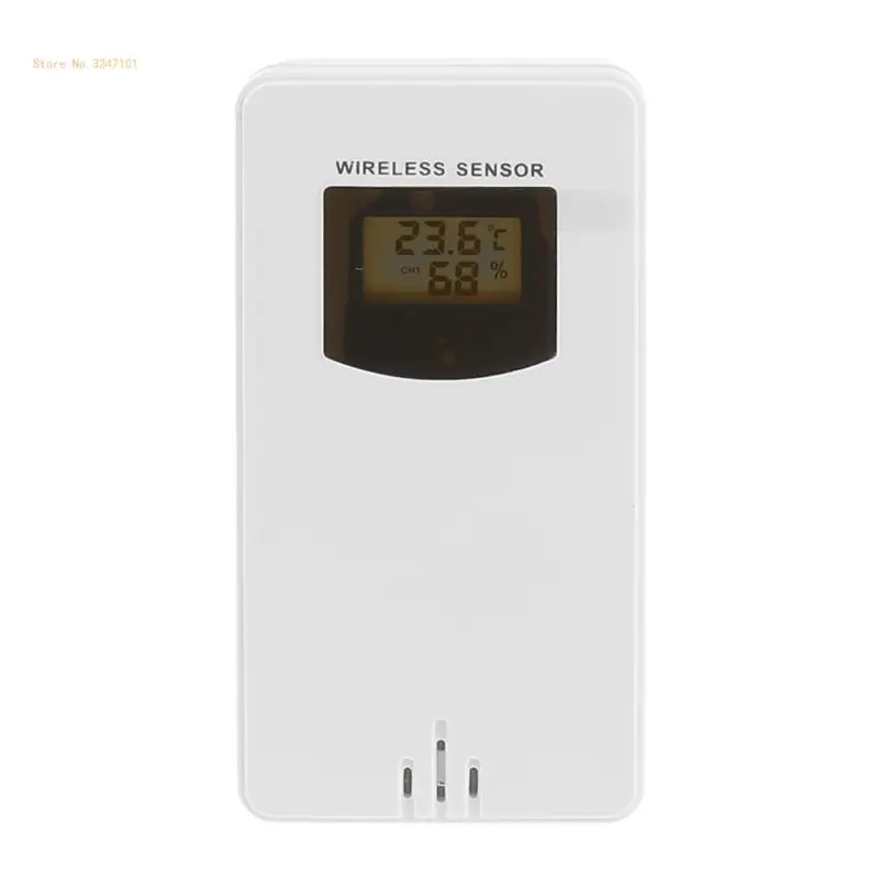 

Wireless Temperature & Humidity LCD Display Waterproof for Outdoor Dropship