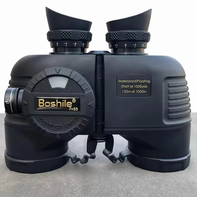 7X50 High Power Binoculars Long Distance HD Clear Vision Low Light Night Vision Waterproof Rangefinder Telescope For Sailing