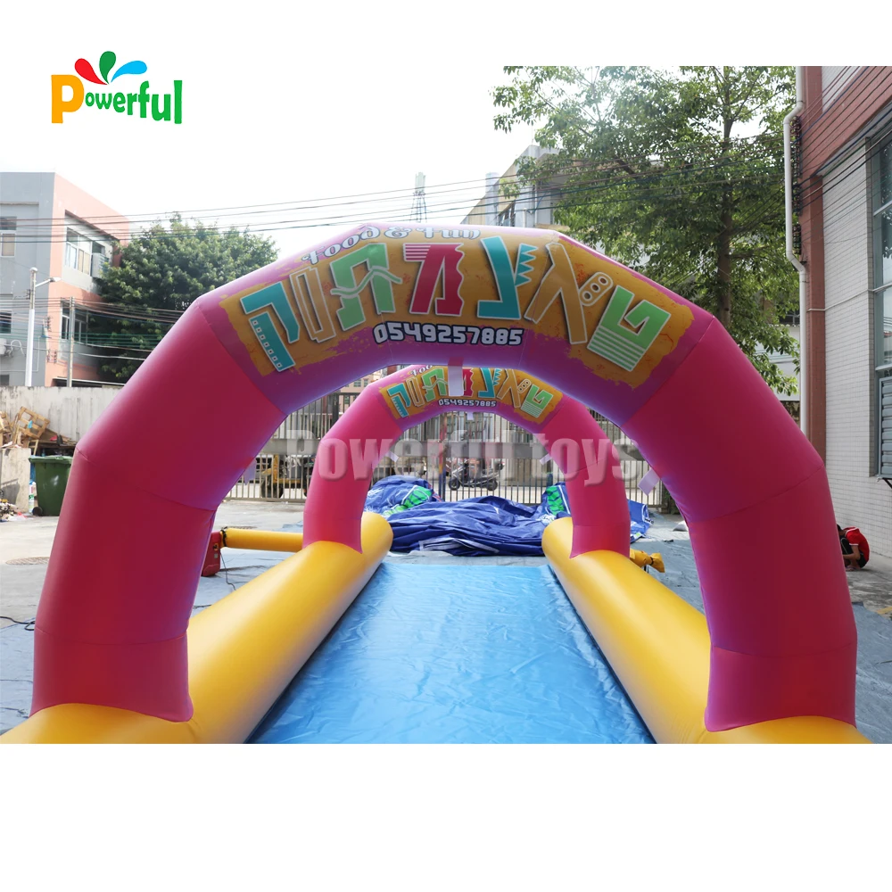 10m Long PVC Inflatable City Slide / Slip and Slide for Adults-Customizable Size Home & School Use