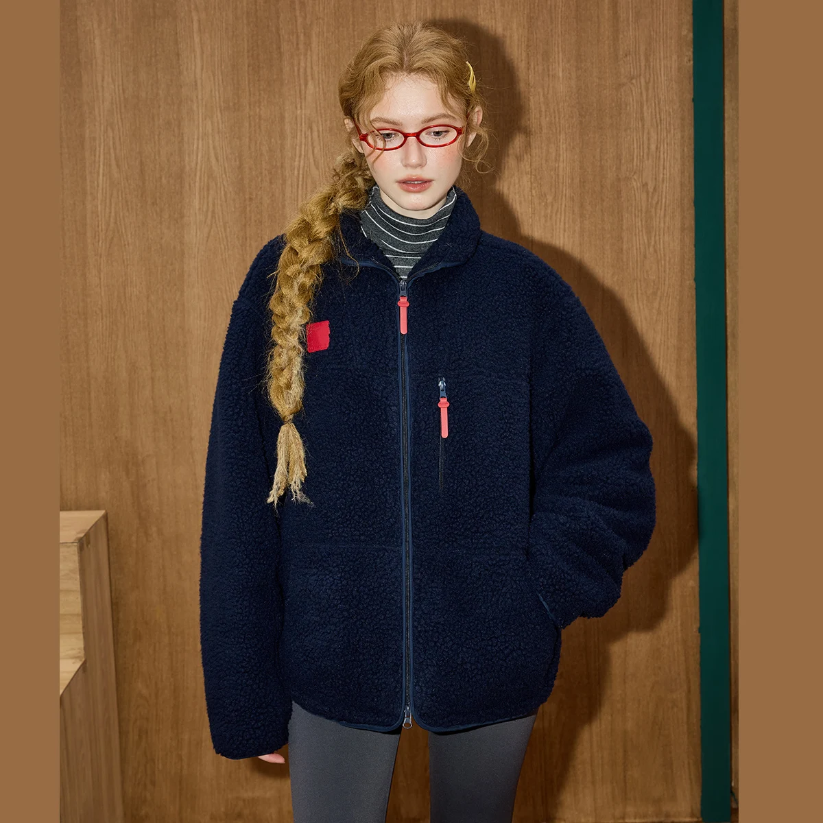 2025 여성용 스탠드 칼라 파카 인조 시어링 코튼 코트 다용도 루즈핏 두꺼운 보온 안감 캐주얼 오버사이즈 재킷