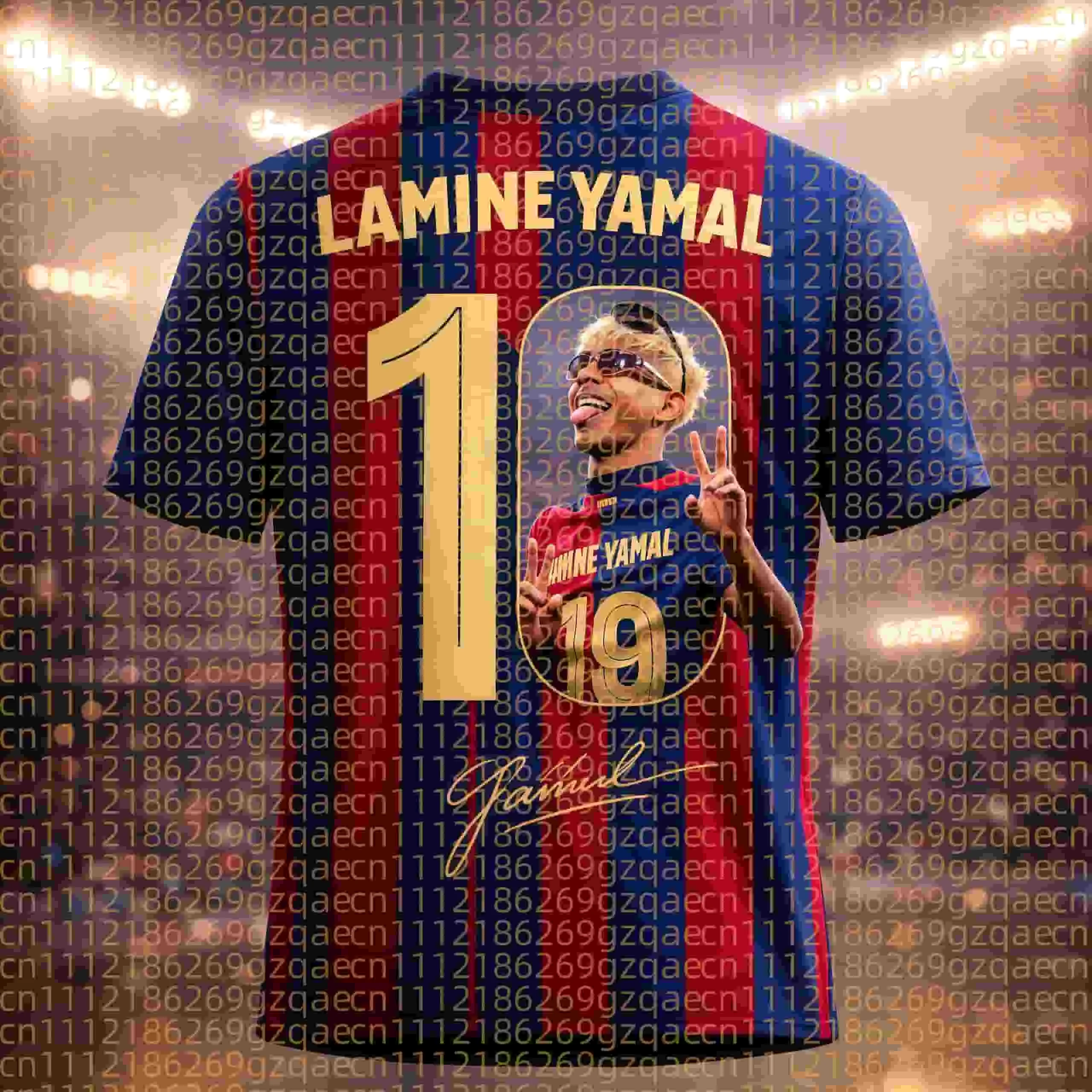 2026 New Hot Selling Lamine Yamal Fashion 3D Printed Fan Jersey Limited Edition Football Sports Shirt