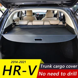 For Honda HRV 2014-2021 accessories,Privacy Screen Retractable Trunk Security Tonneau Cover Luggage Shield Shade Cargo Cover