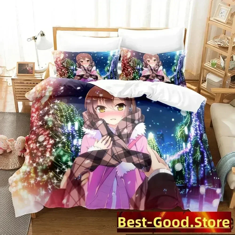 

The Pet Girl of Sakurasou Mashiro Shiina Bedding Set Duvet Cover Sheet Printed Bed Set Pillowcase Full Queen King Size Bedroom