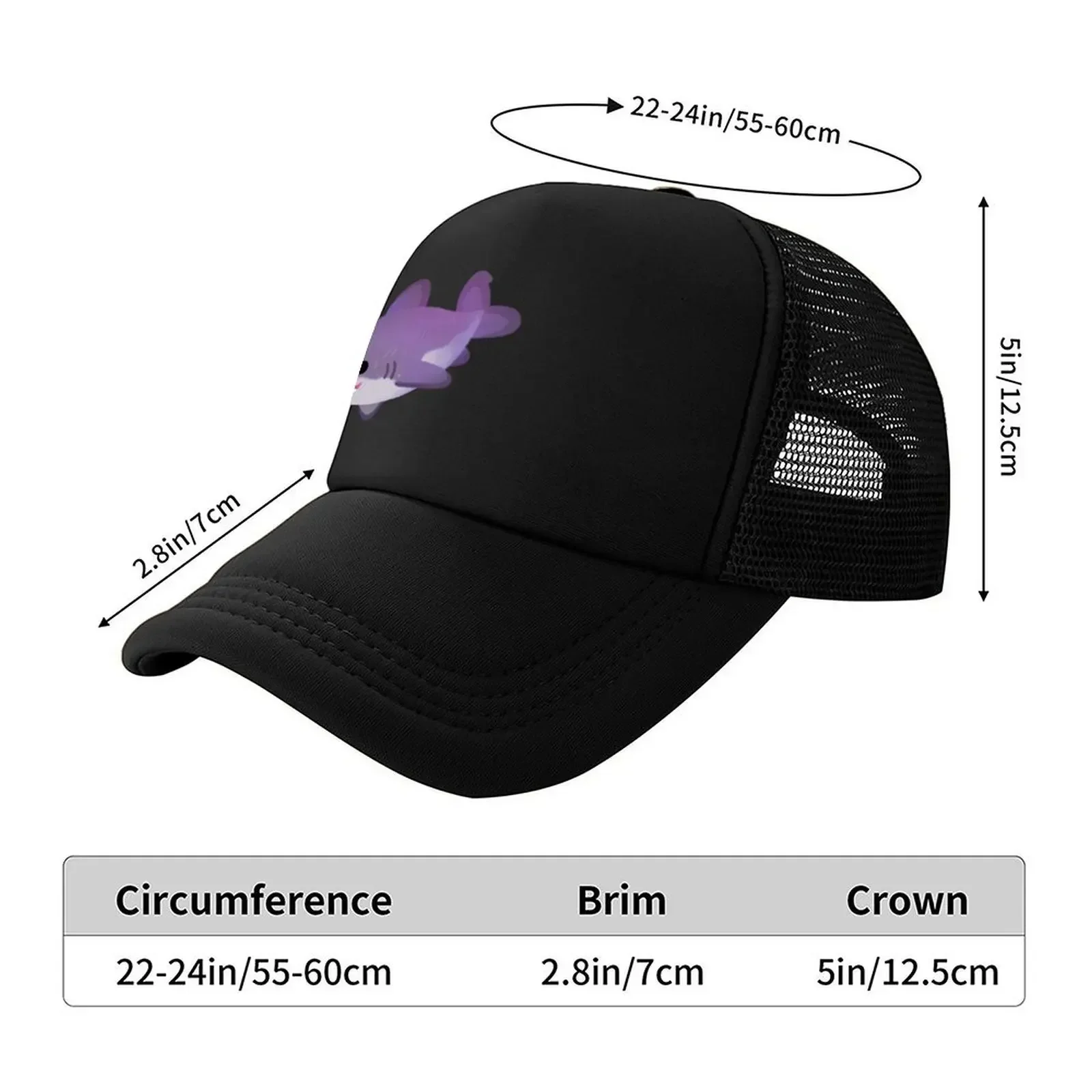 2026 Little diamond / great white shark sticker Baseball Cap dad hat Big Size Hat tactical cap Cosplay Women's 2025 Men's