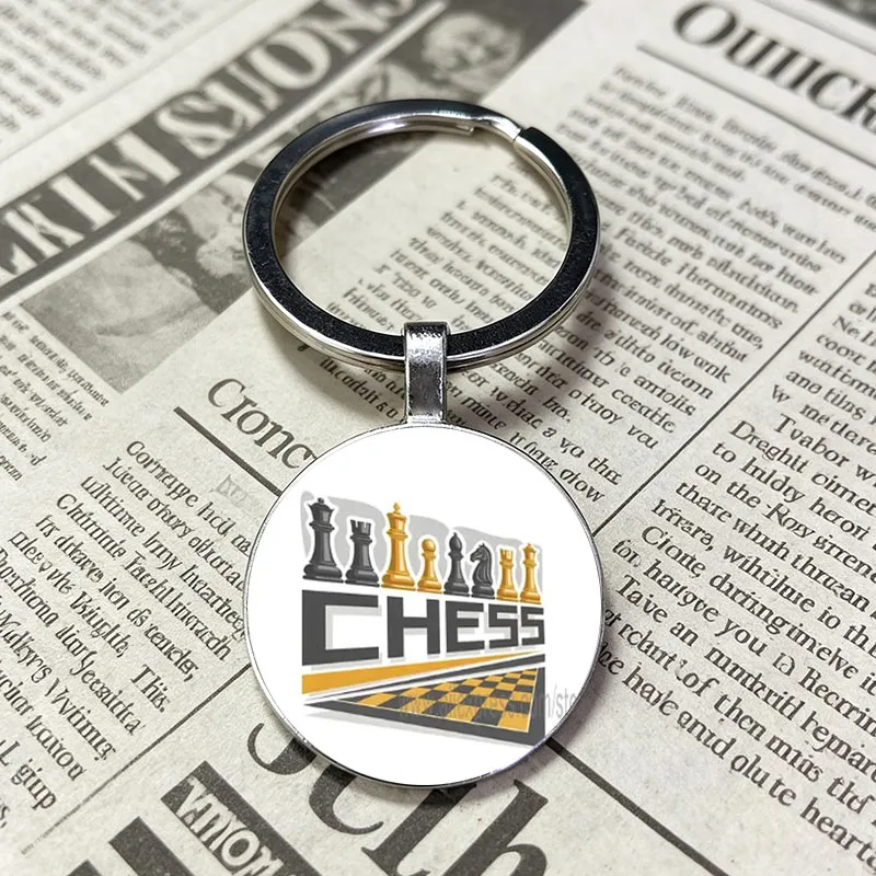 Men Women Universal Chess Sign Key Chain Exquisite Competition Keepsake Keychain Gift