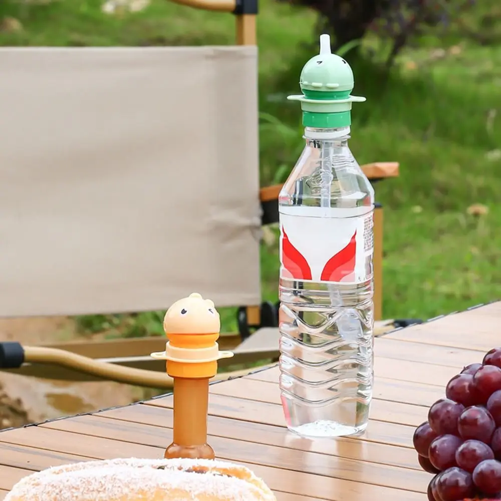 Portable Anti-choking Bottle Cap Universal Water Bottle Accessory Drinking Water Device for Children Multifunctional Straw Caps