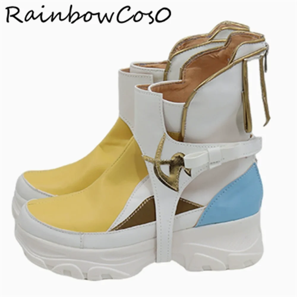 Sphene ファイナルファンタジー XIV: リアルムリボーン FF14 コスプレ靴ブーツゲームアニメパーティーハロウィン RainbowCos0 W4835