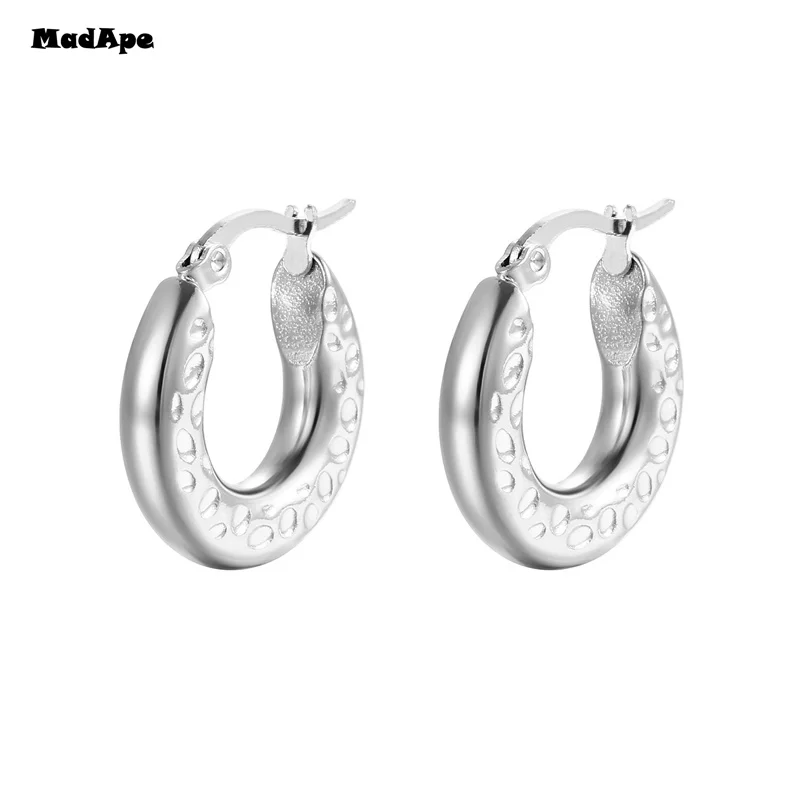 Golden Big hoop Earrings Korean Geometry Metal Earrings For women Female Retro Drop Earrings 2021 Trend Fashion Jewelry