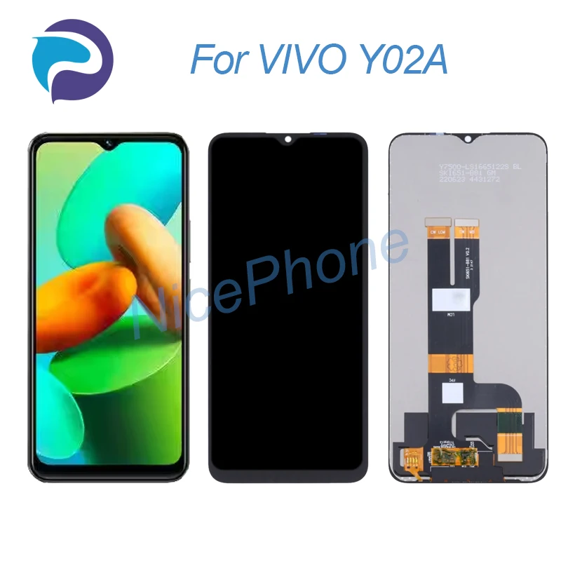 

ДЛЯ VIVO Y02A LCD дисплей кодирующий преобразователь сенсорного экрана в сборе Замена v2234 _ PK для VIVO Y02A экран ЖК-дисплей