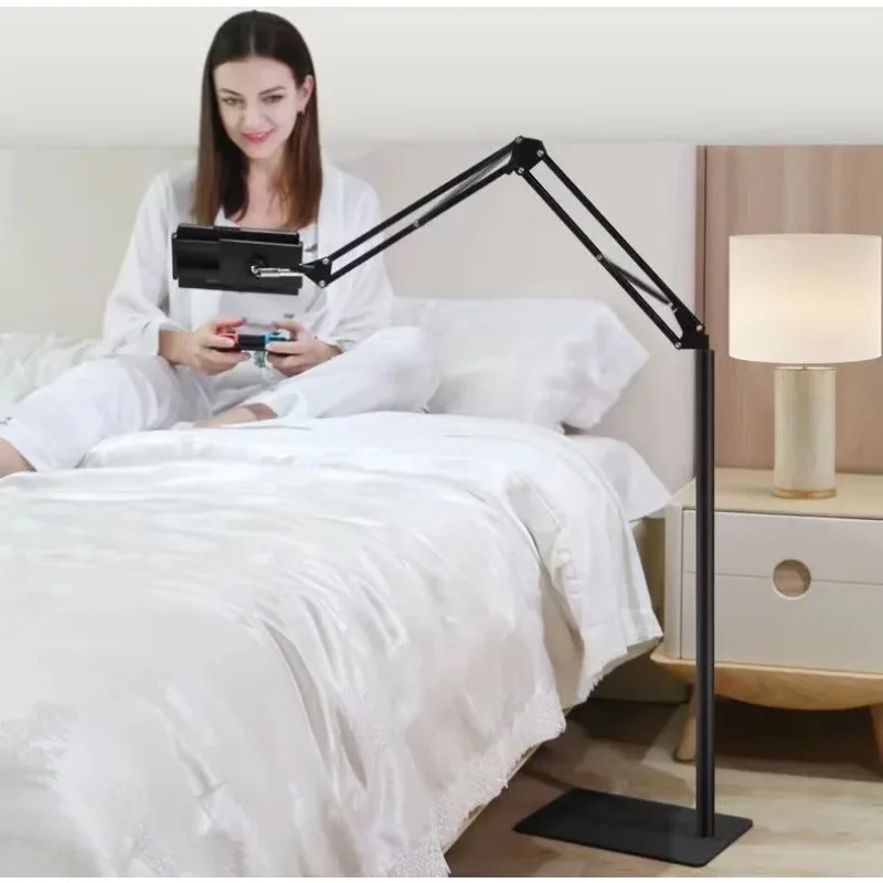 Multifunctional FlexibleTablet Phone Floor Stand Holder Support Phone Pad Lounger Bed Mount Bracket Live Broadcast Support Fram