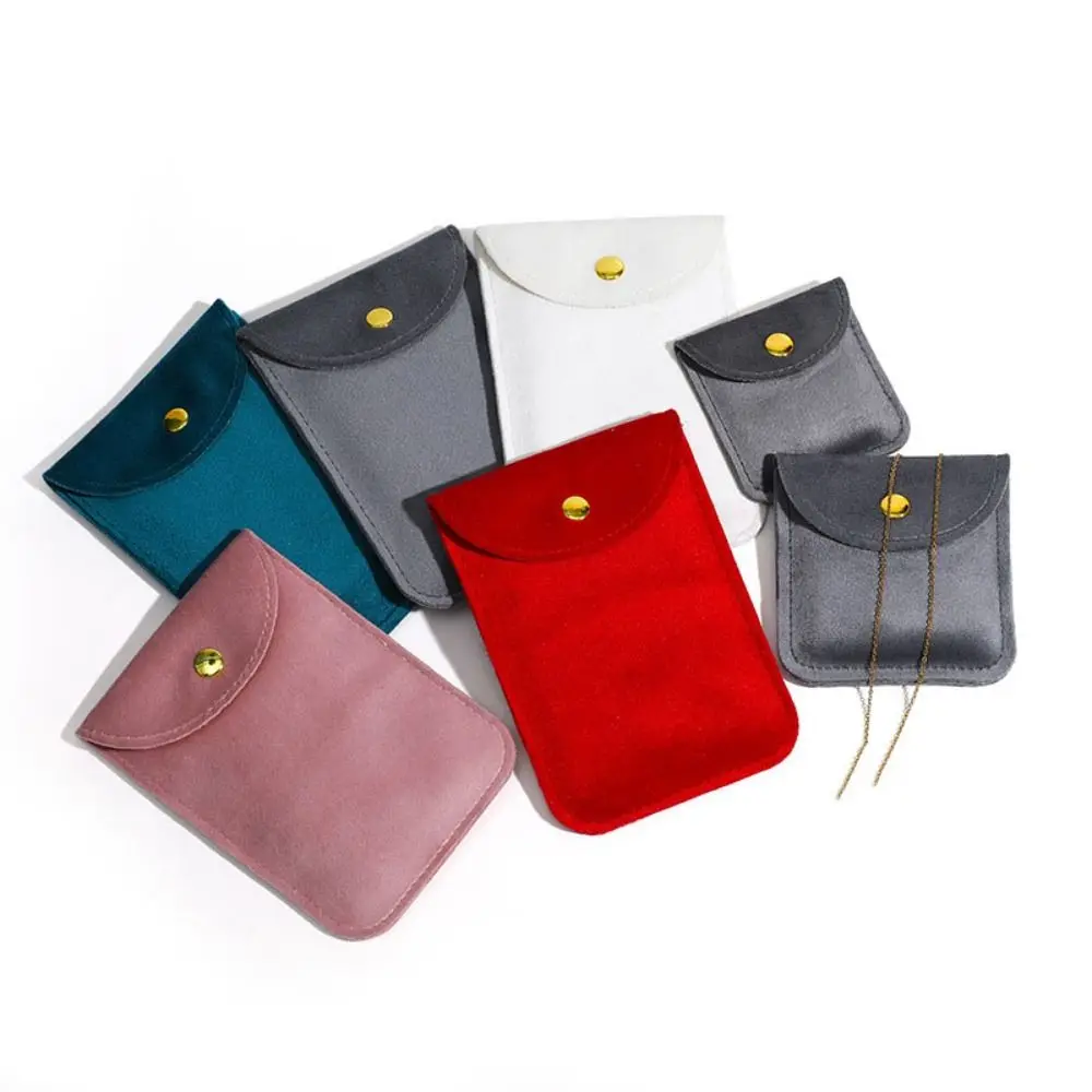 

5Pcs Velvet Jewelry Packing Bag Rings Necklace Bracelet Earrings Jewelry Storage Case Large Capacity Organizer