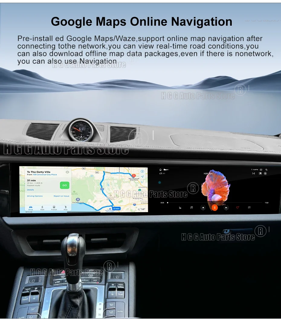 mz For Porsche Macan 2011-2017 Radio Android 2din Car multimedia Video Player HU 8G+256GB 4G LTE wireless Dual Screen BT Carplay view 5