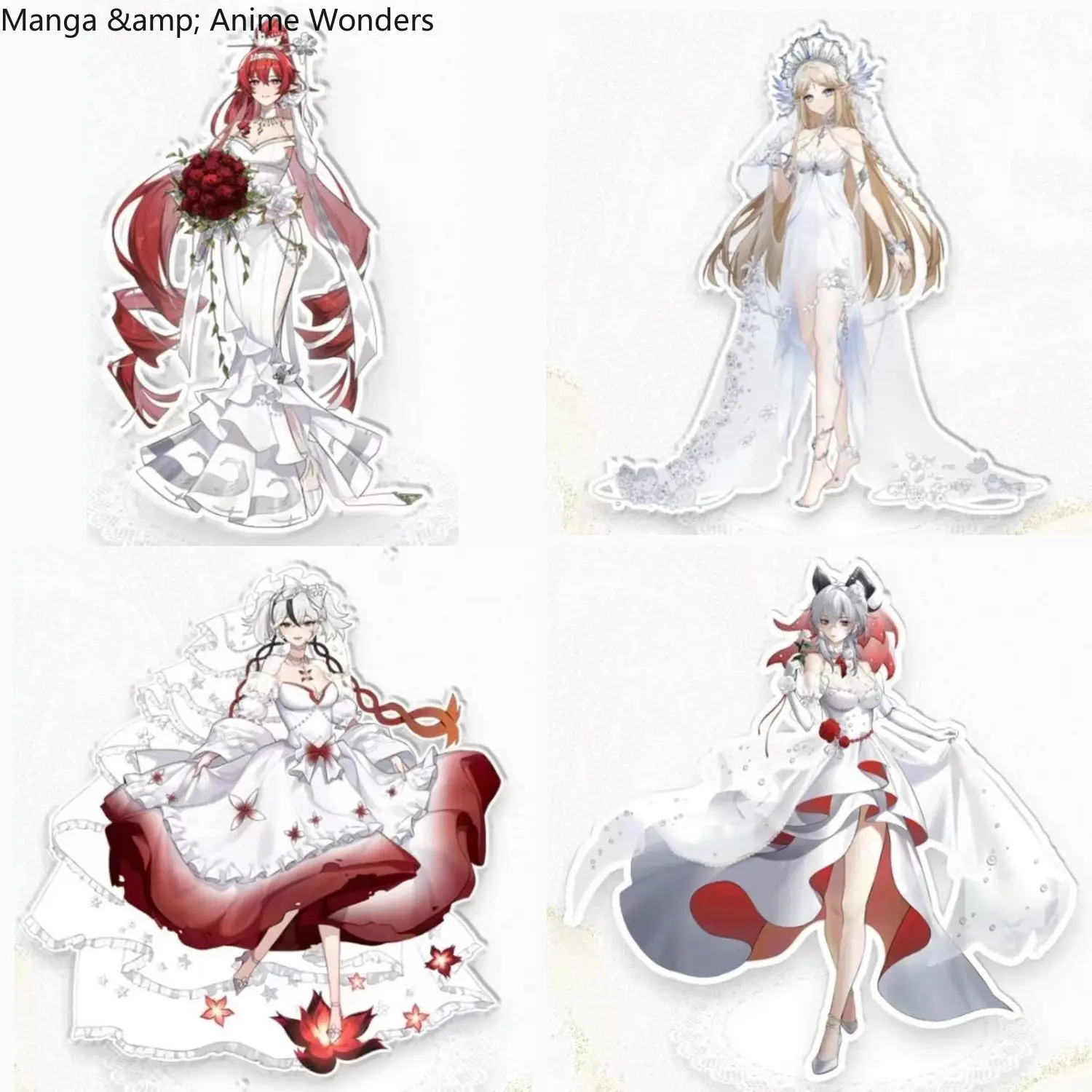 

New Cosplay Wuthering Waves Cartethyia Changli Zani Cute Anime Figure Acrylic Stand Model Desk Decor Standing Sign Desktop Gift