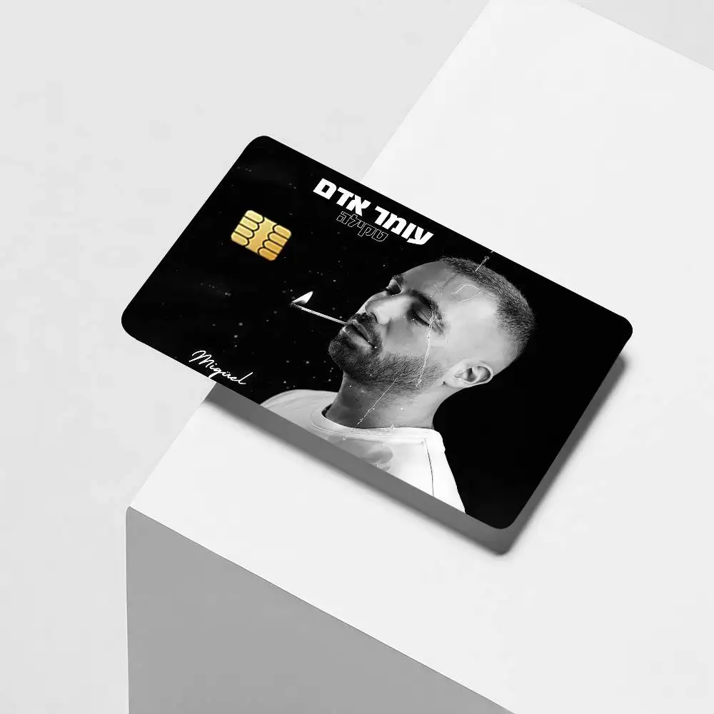 Israeli Singer Omer Adam Credit Card Decorative Card Stickers Suitable For Bank Cards Metro Transit Anti-scratch Gift 4PCS