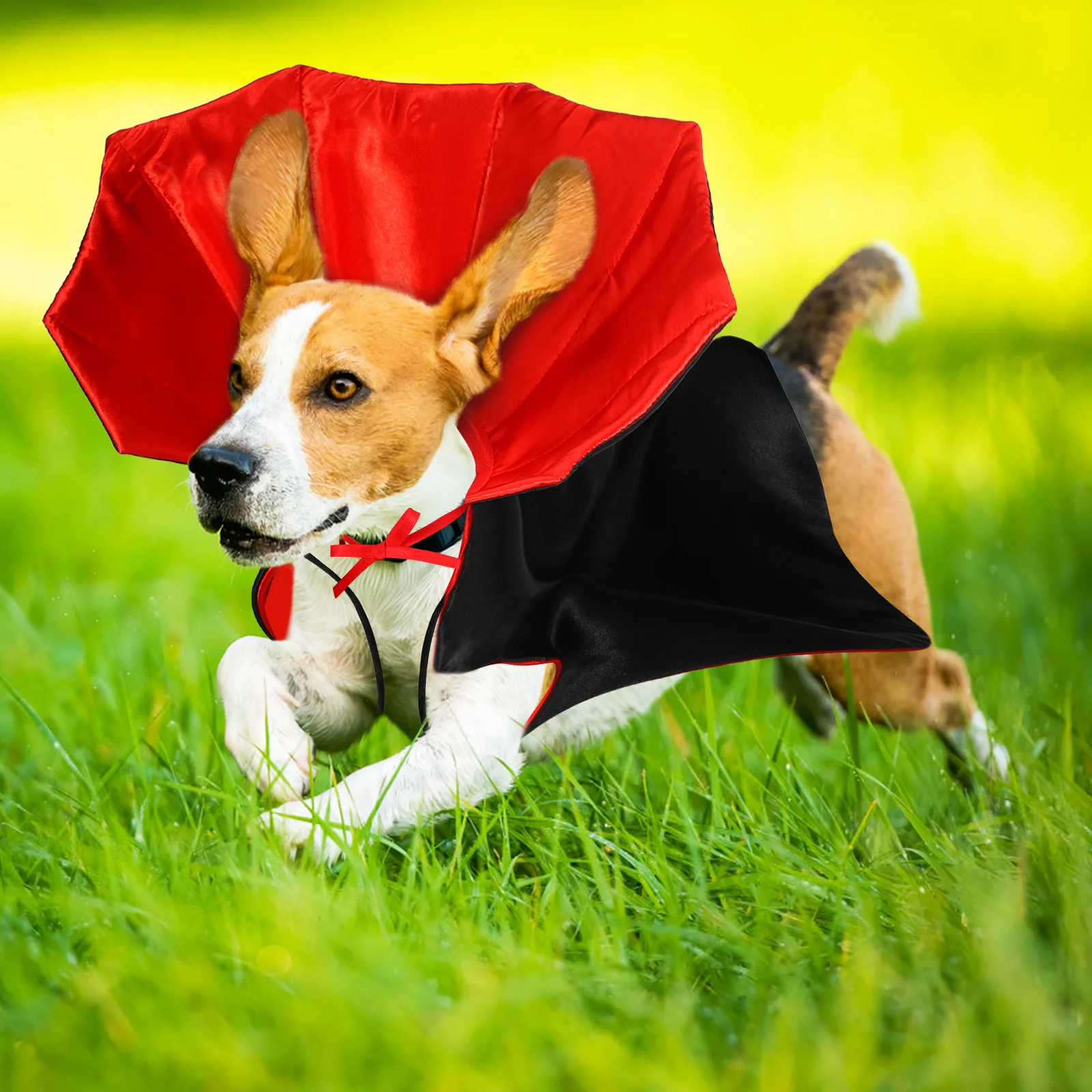 Halloween Costume for Medium Dogs Pet Cloak Dog Halloween Costume Birthday Dress Pet Vampire Apparel Spooky Cape Black Red