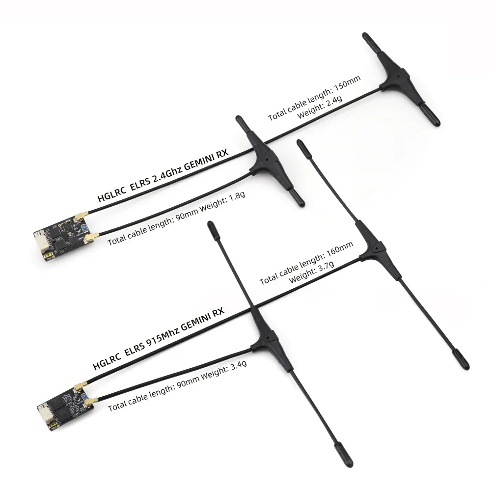 HGLRC ELRS GEMINI RX - Dual Receiver 2.4G / 915Mhz True Diversity