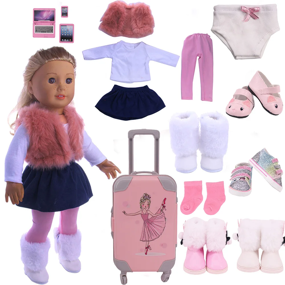 Doll Clothing Pink Series,Doll Accessories,Baby Skirts,Swimsuits,Clothing Sets 43Cm And American Dolls 18Inches,Generation Toys